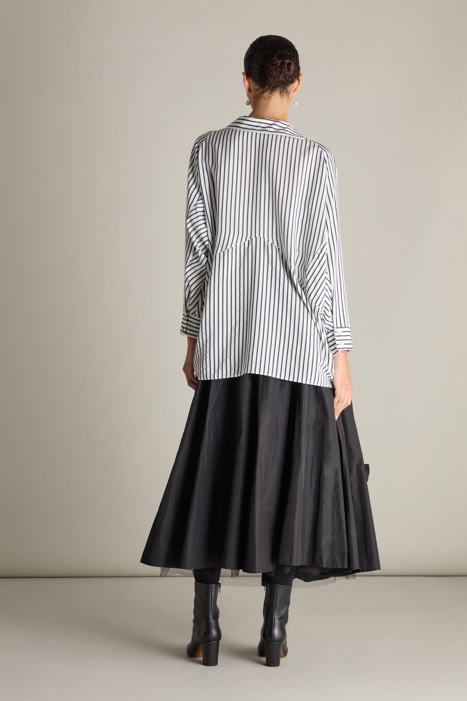 Stripe Asymmetric Shirt