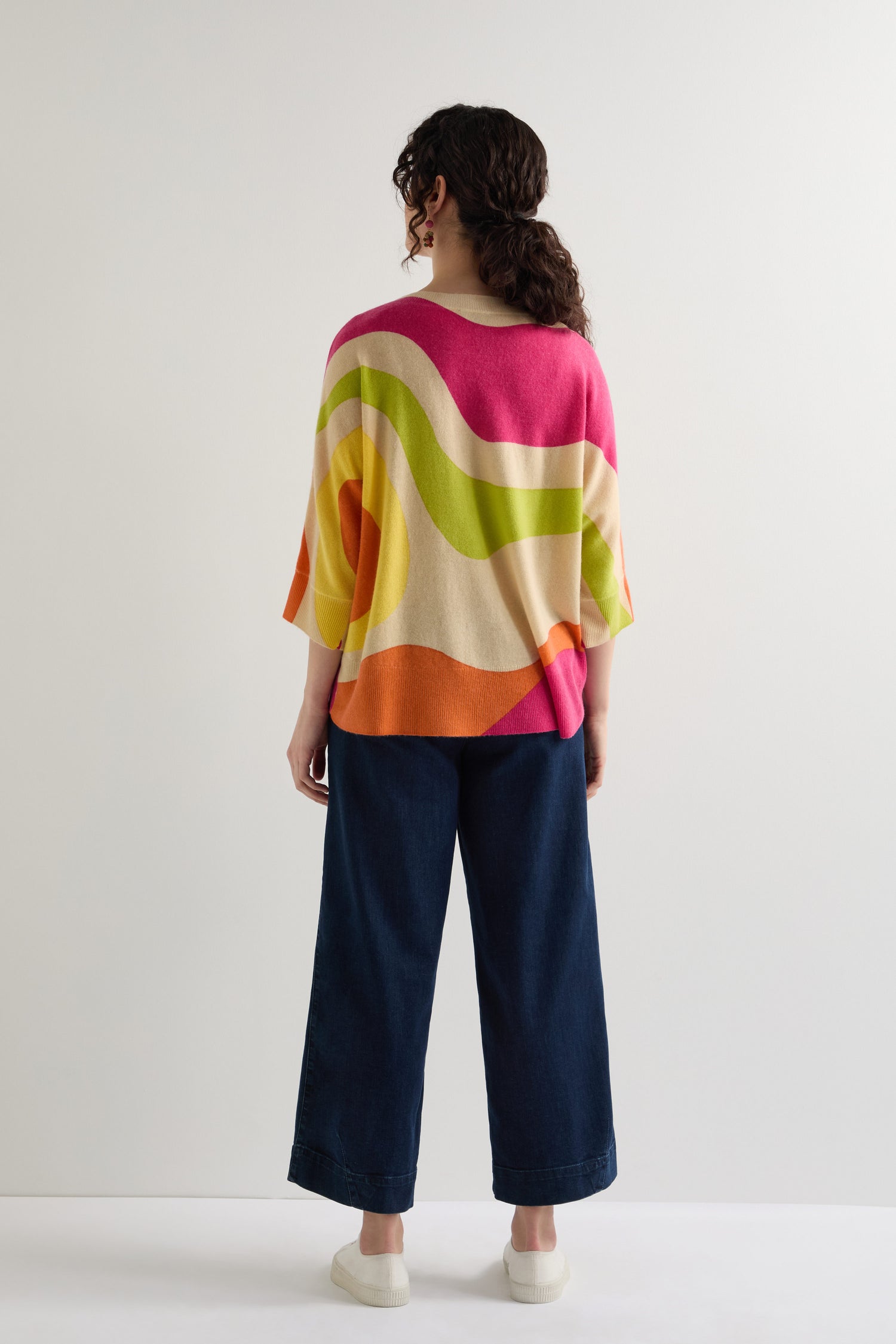 Multi Swirl Cashmere Knit