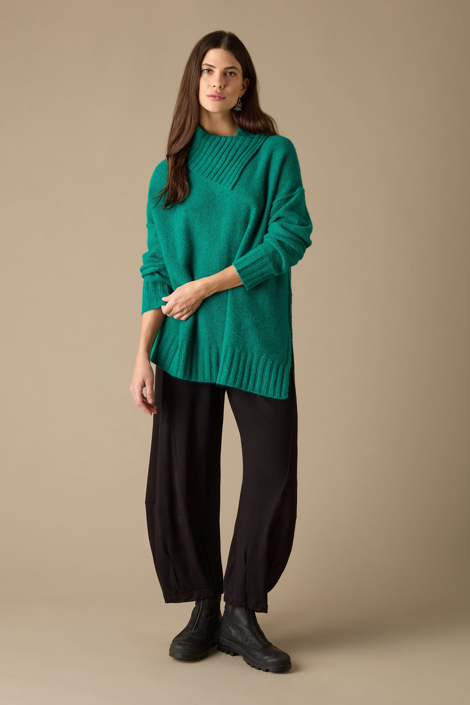 Asymmetric Knit Jumper