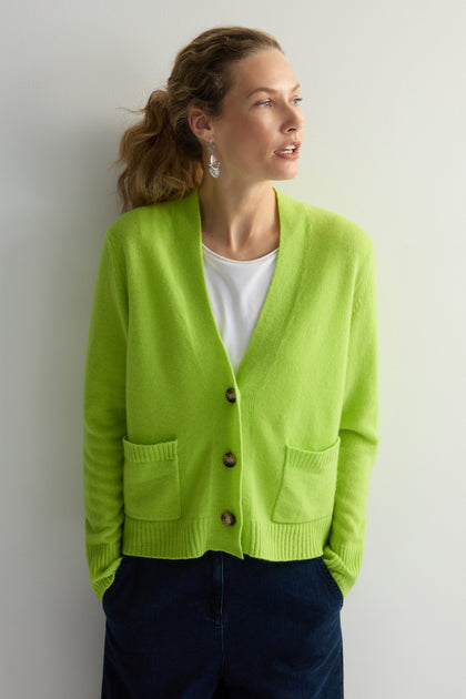 Merino Wool Boxy Cardigan