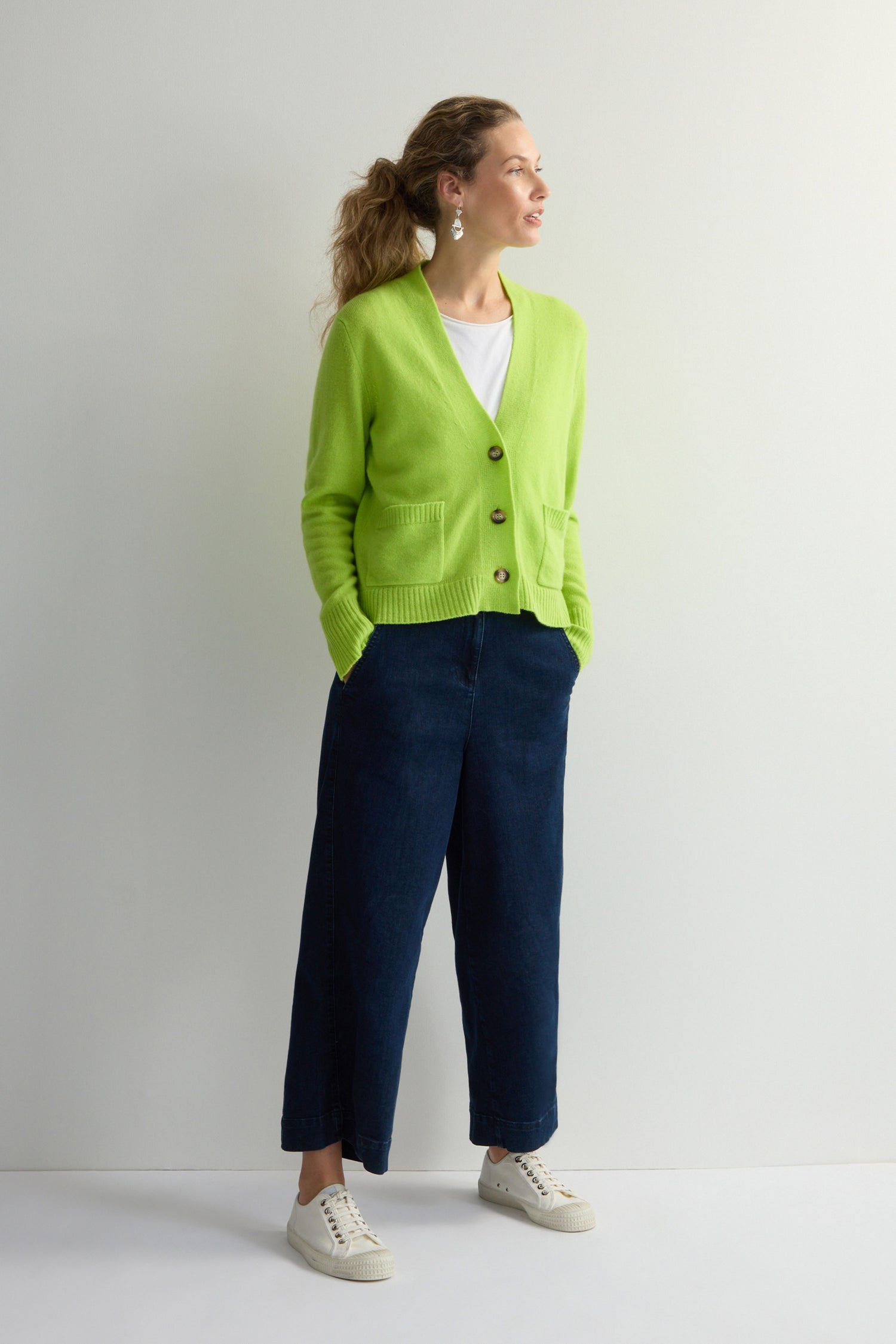 Merino Wool Boxy Cardigan