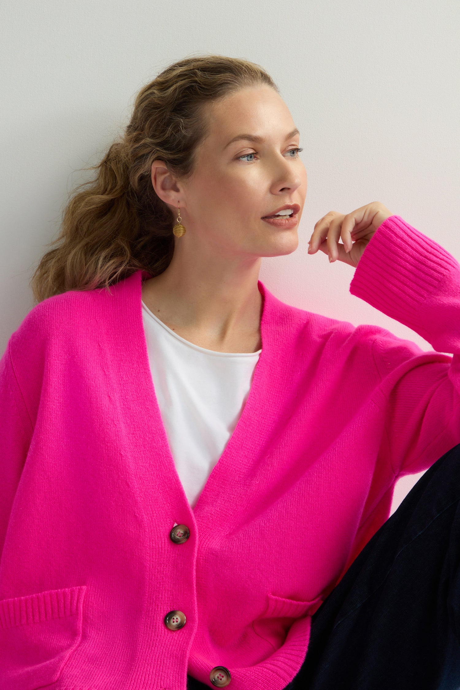 Merino Wool Boxy Cardigan