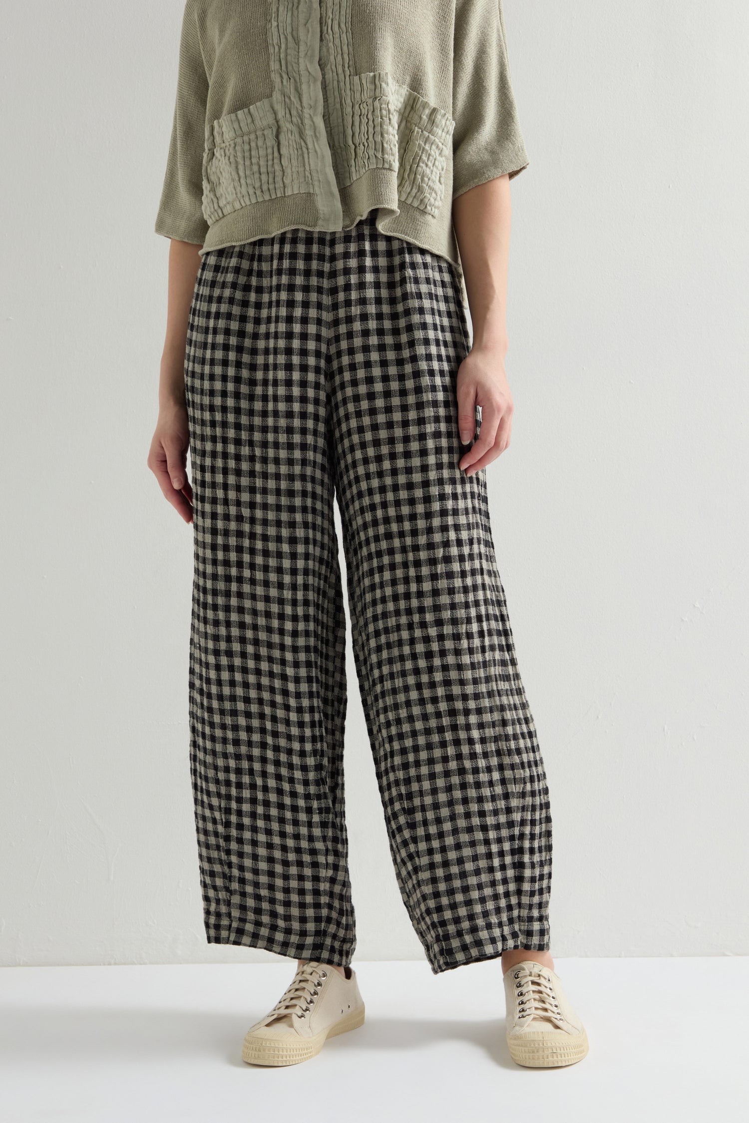 Linen Check Trouser