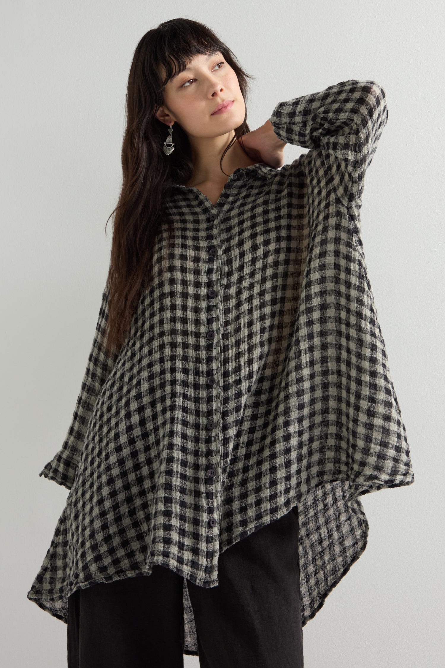 Linen Check Shirt