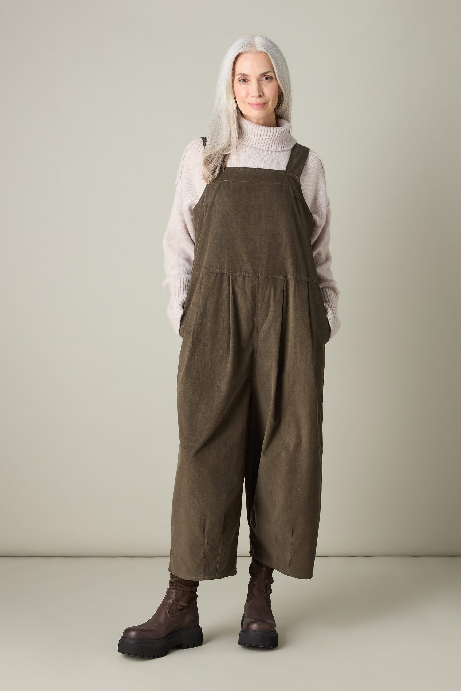 Pinwale Cord Jumpsuit