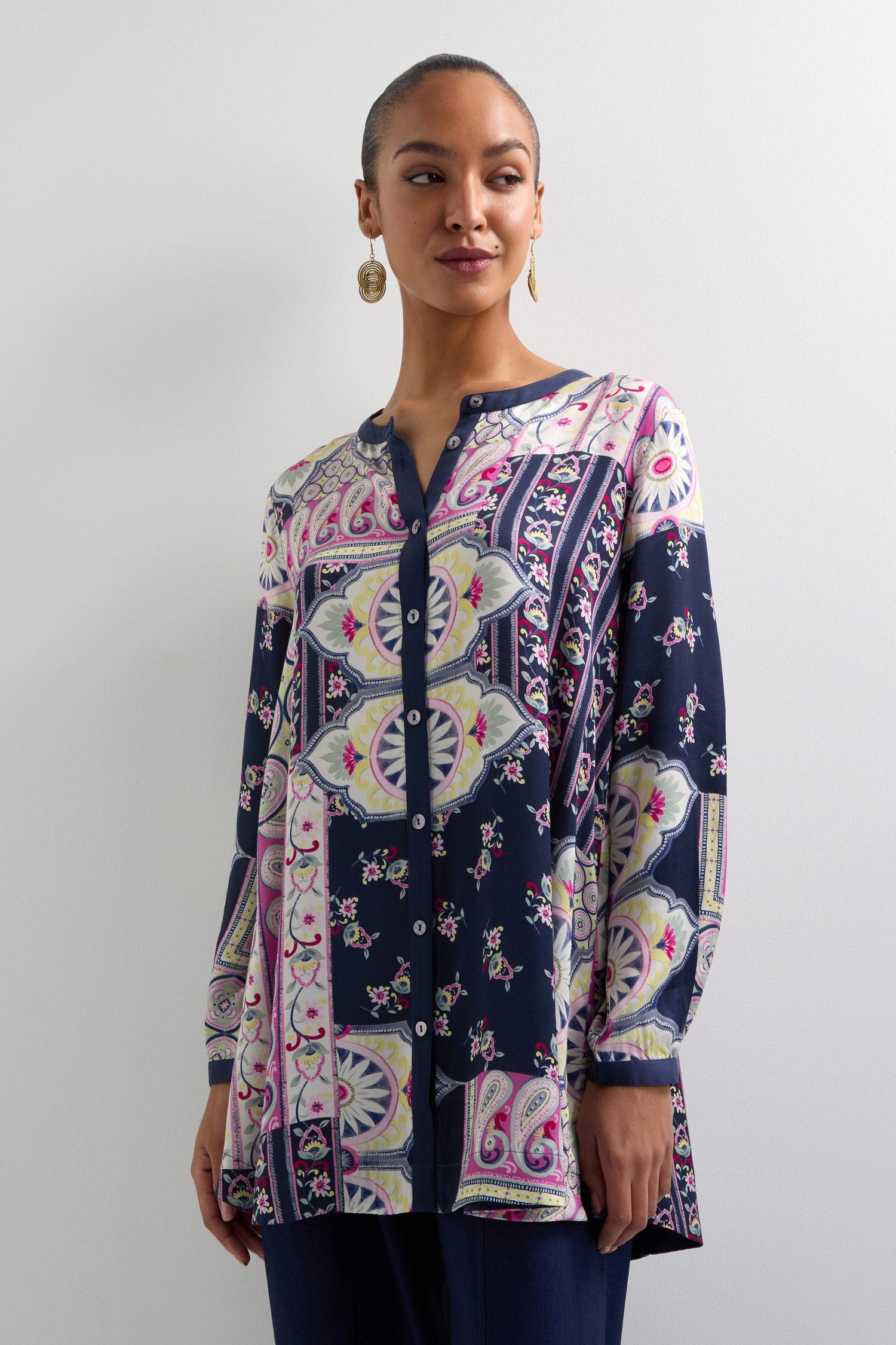 Patchwork Ornamental Shirt