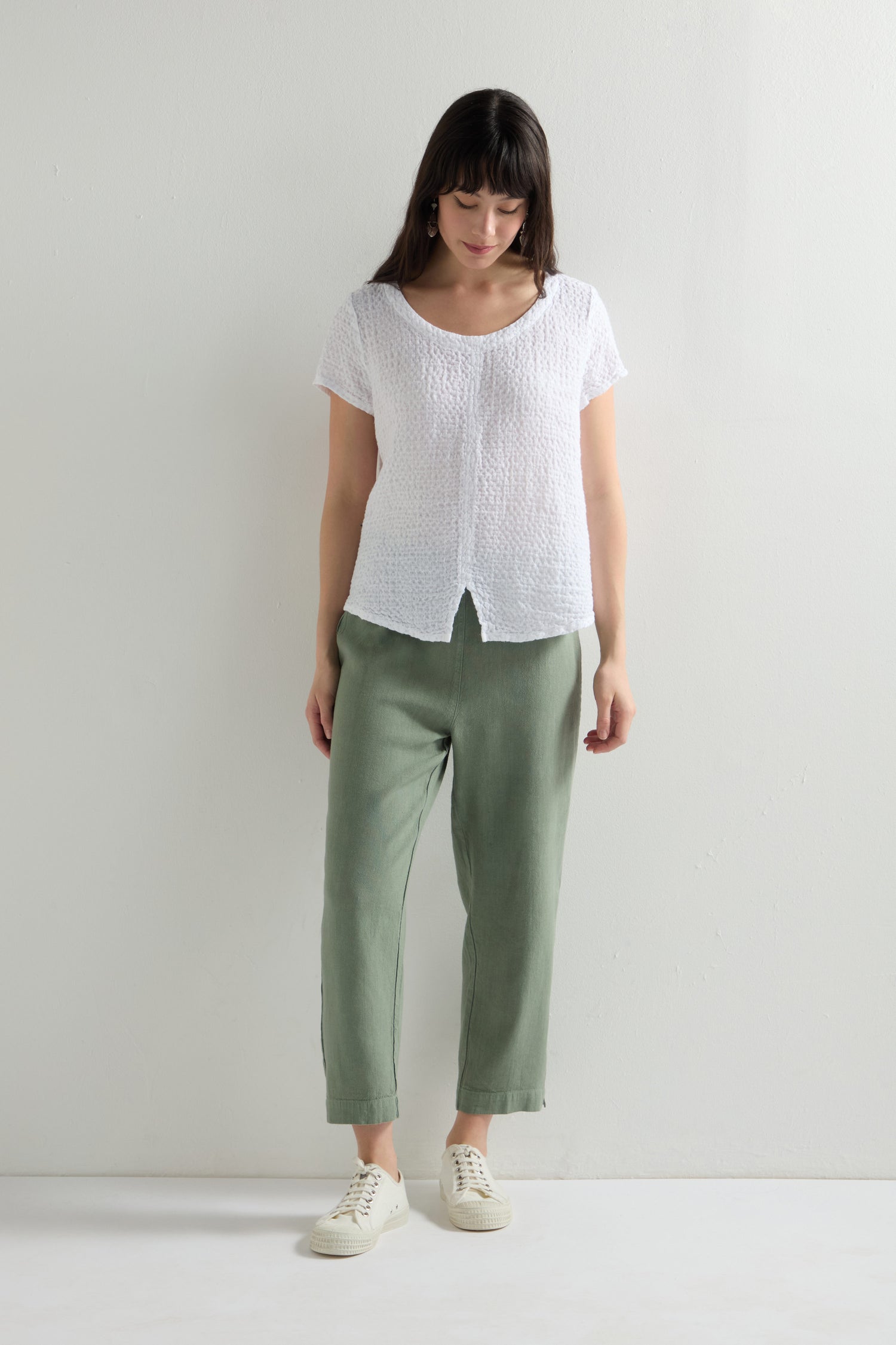 Twisted Linen Slim Trouser