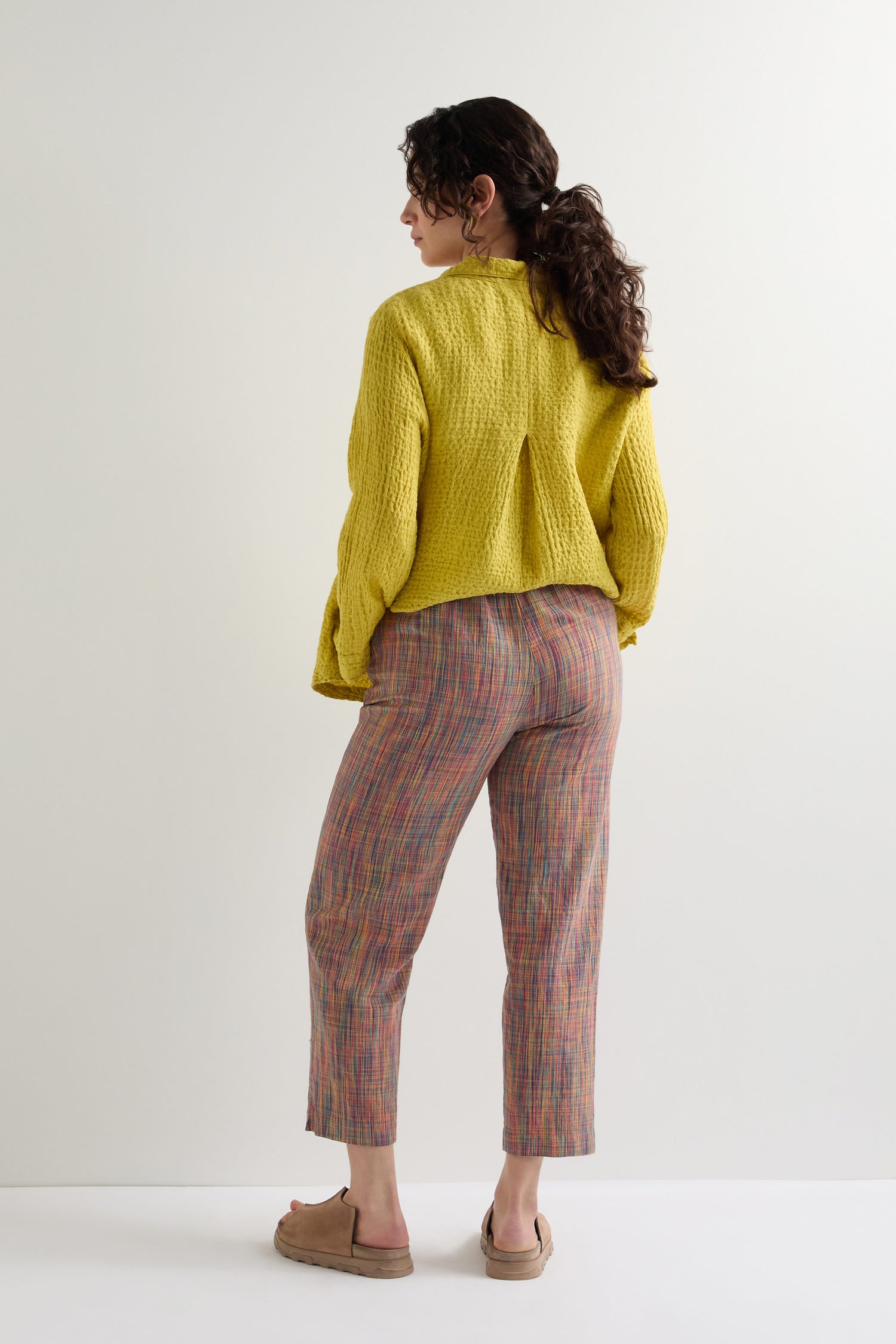 Space Dye Crosshatch Bubble Trouser