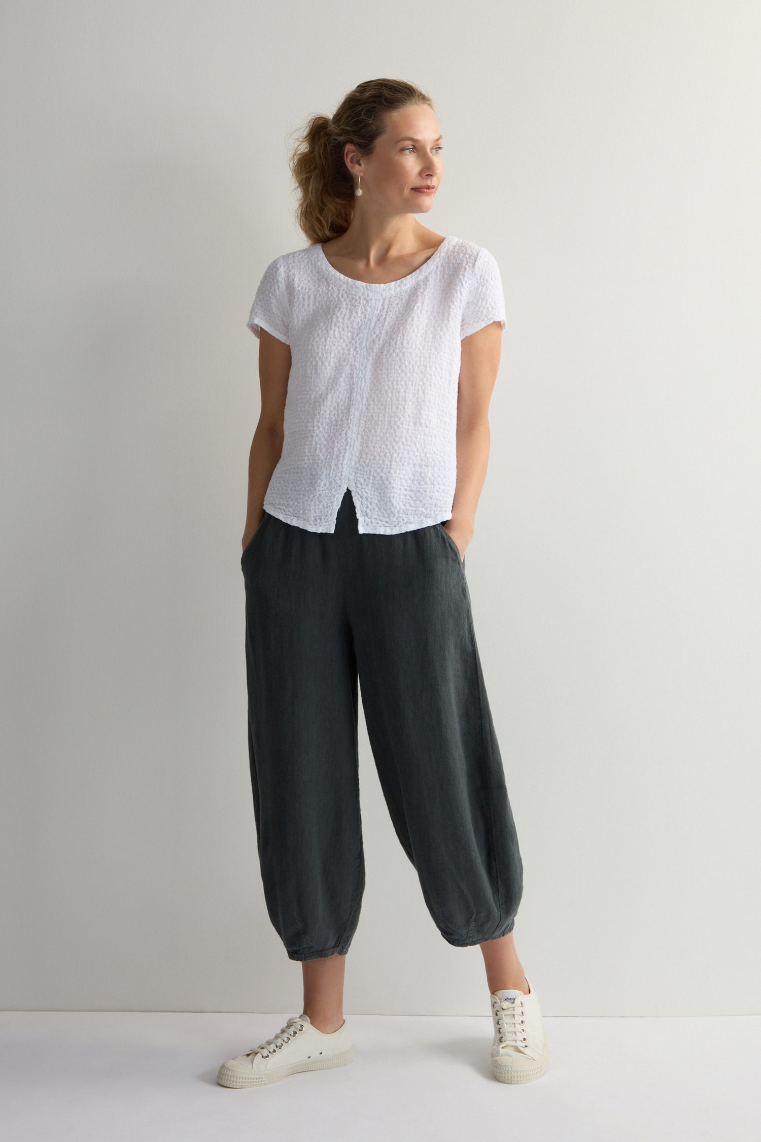 Waffle Linen Top