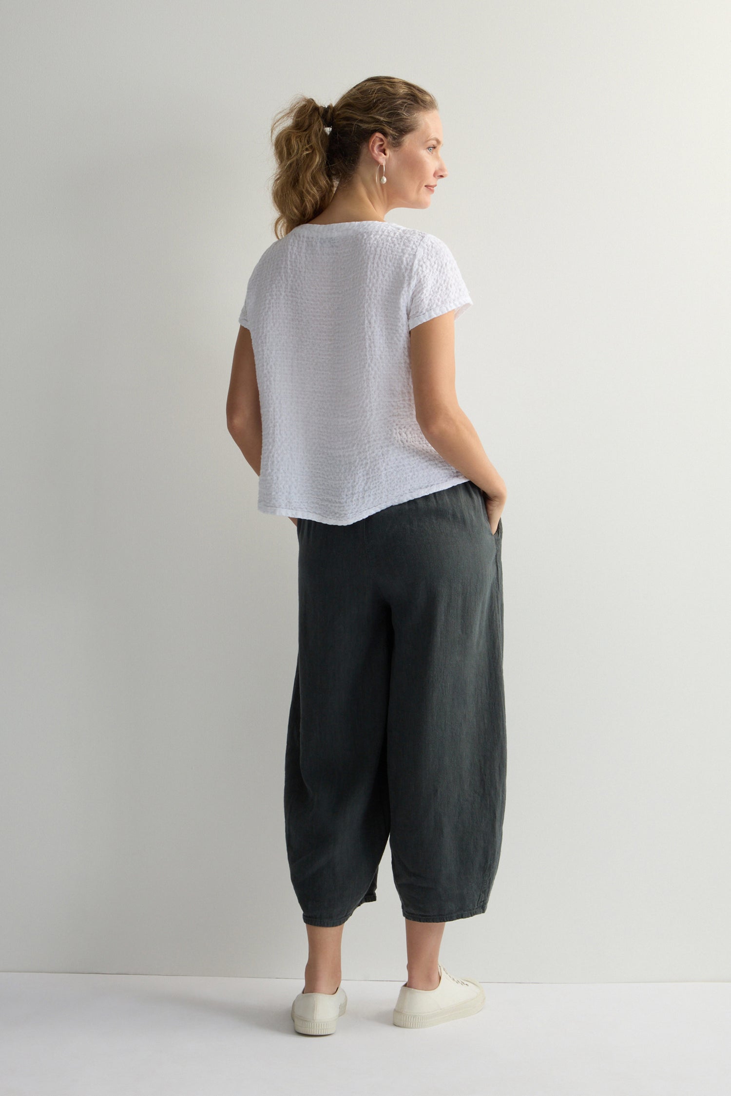 Waffle Linen Top