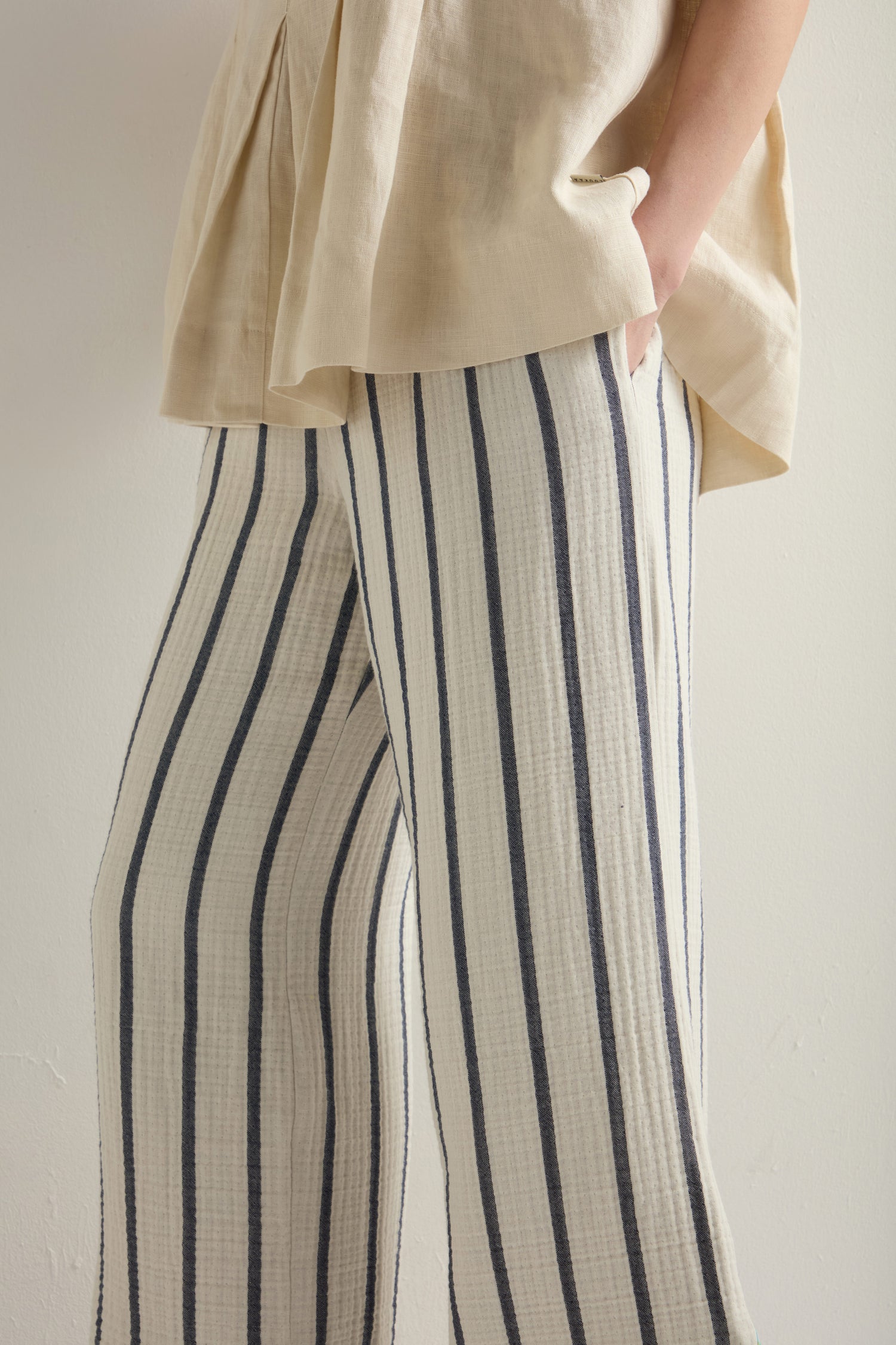 Stripe Cotton Trouser