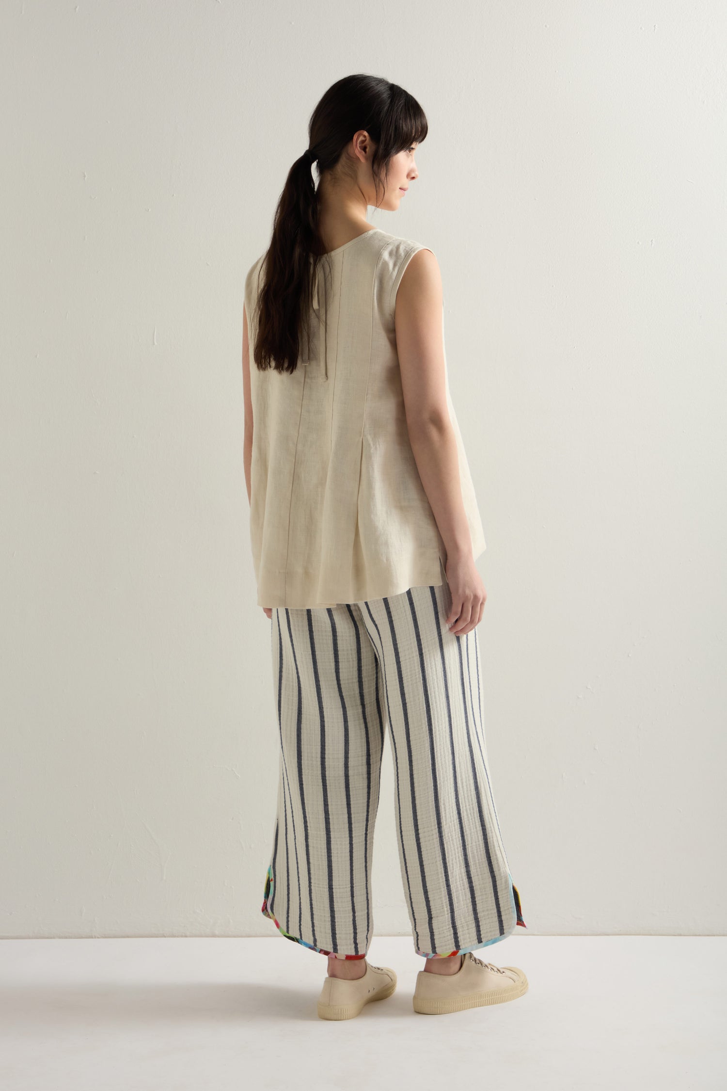 Stripe Cotton Trouser