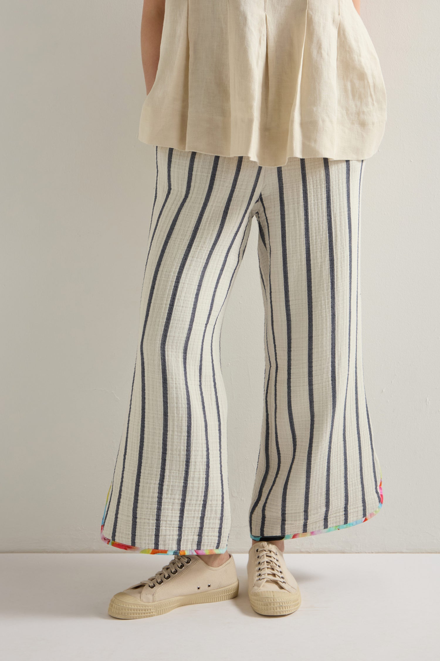 Stripe Cotton Trouser