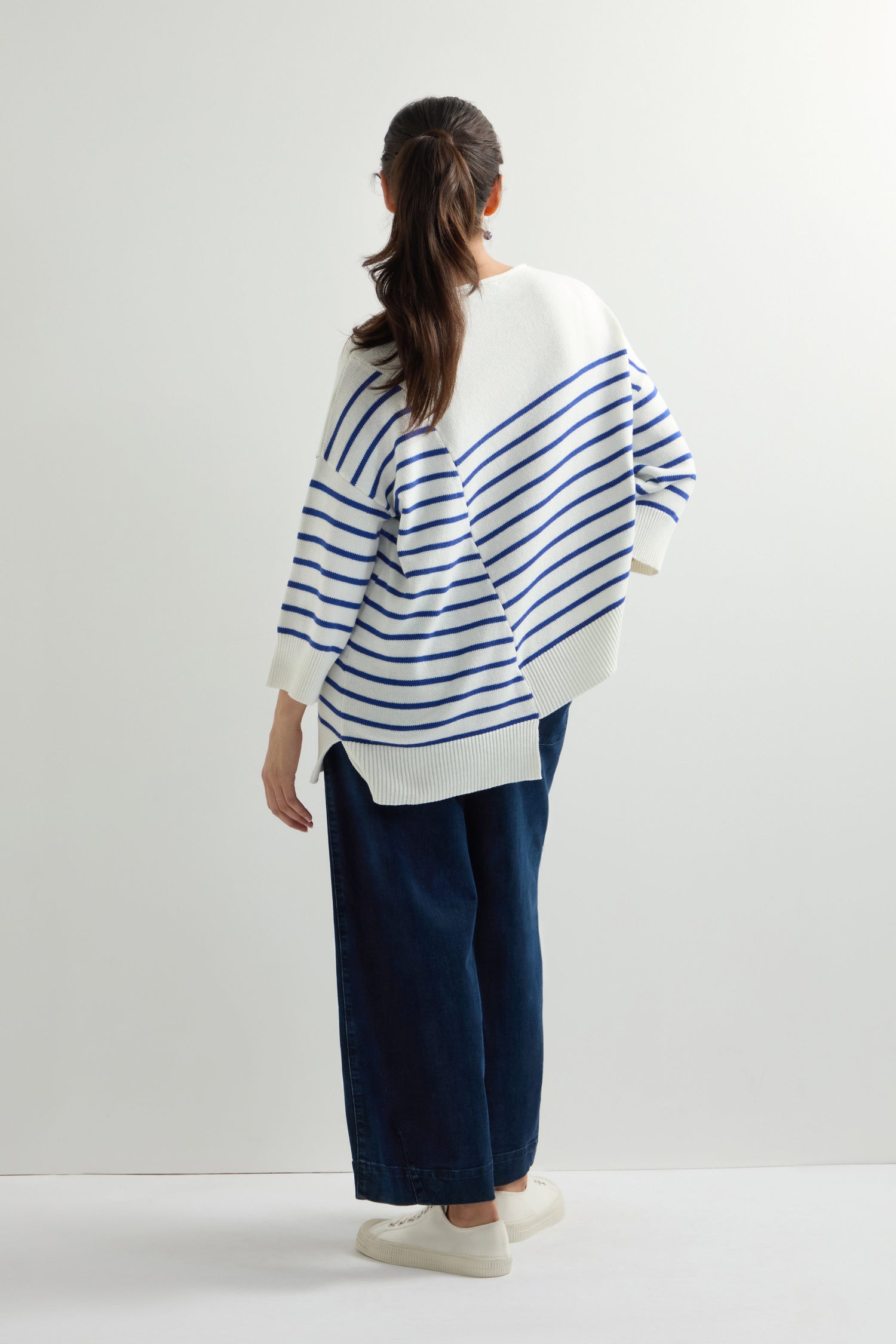 Asymmetric Stripe Knit