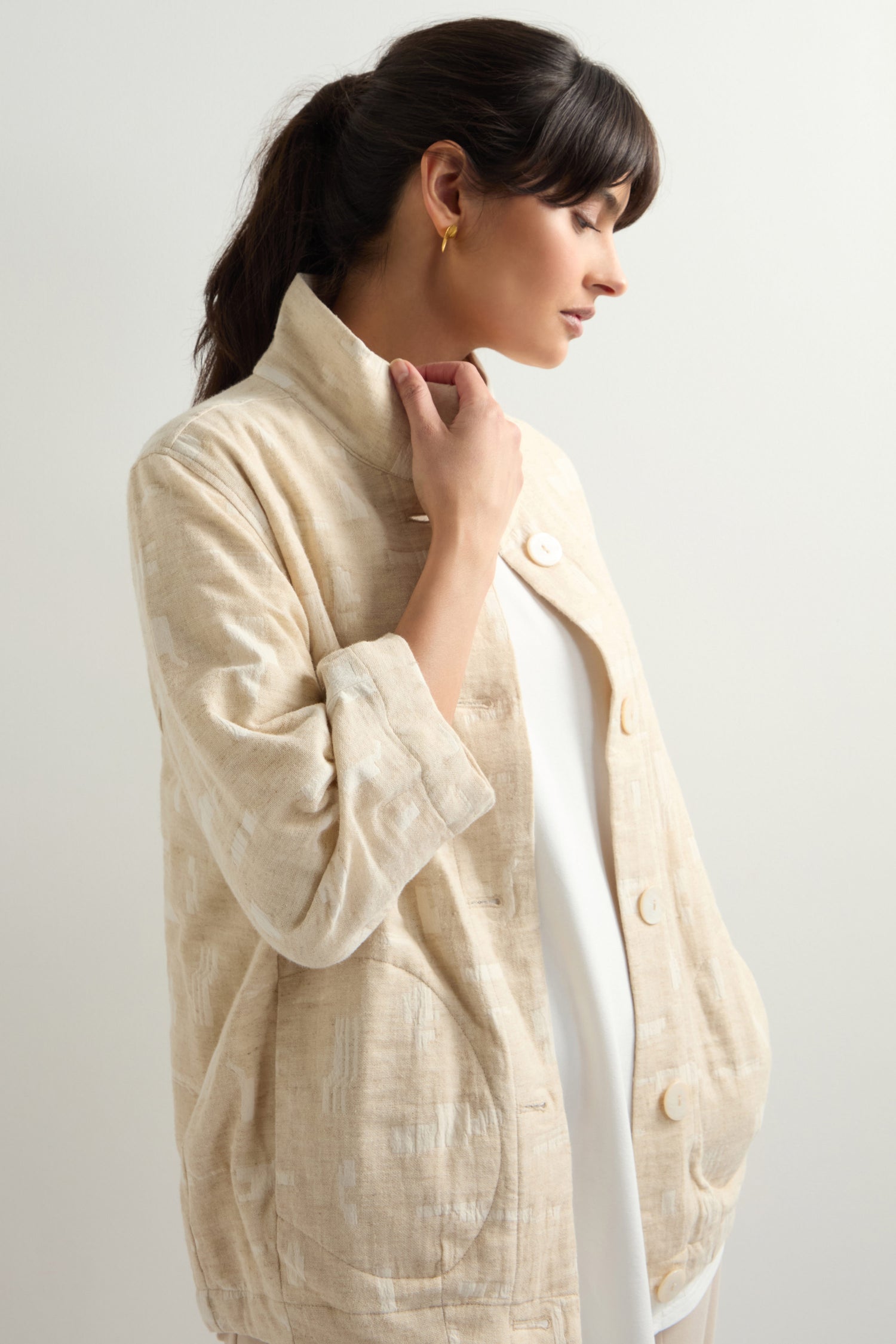 Textured Natural Jacket