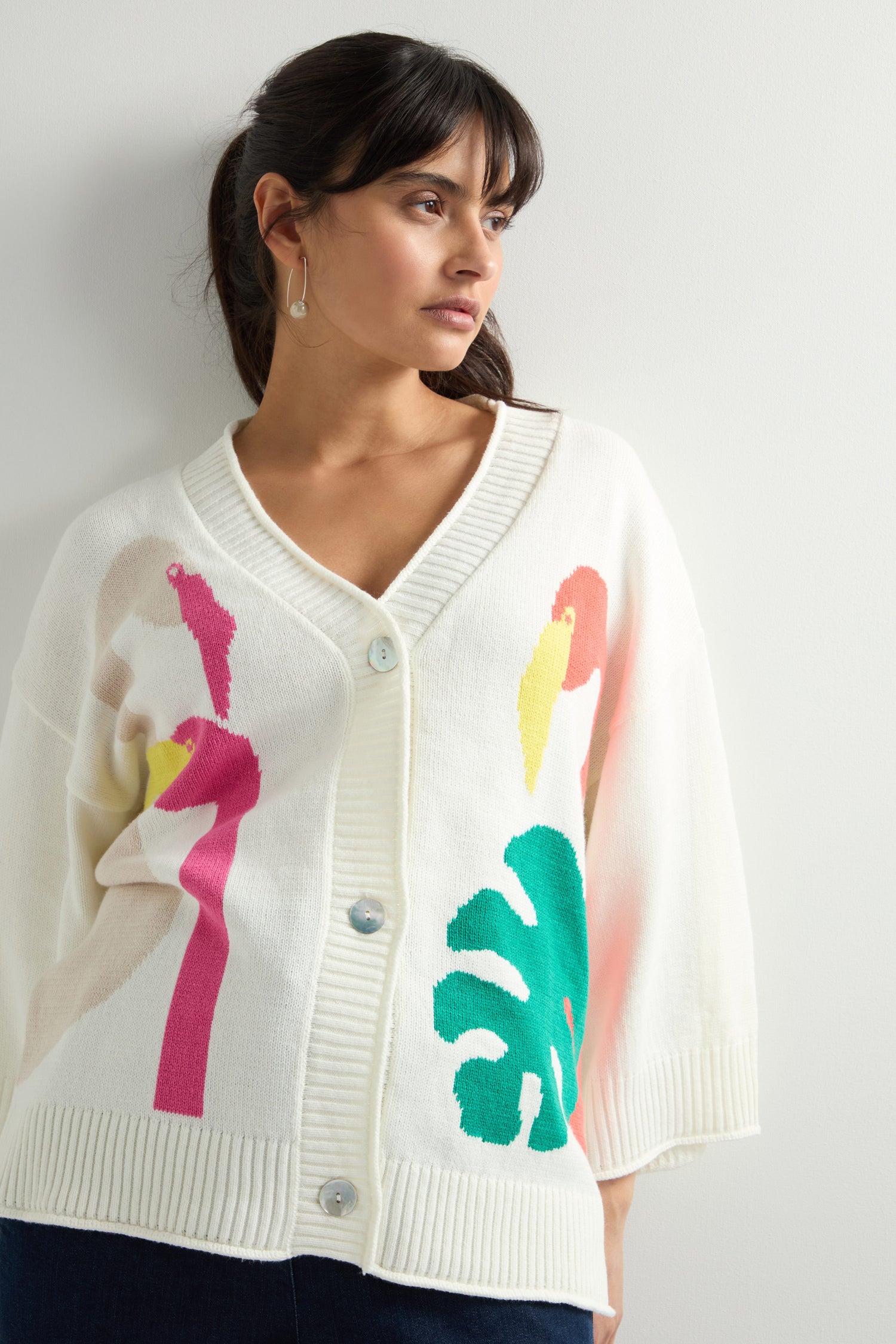 Flamingo Knit Cardigan