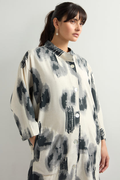 Print Oversize Jacket