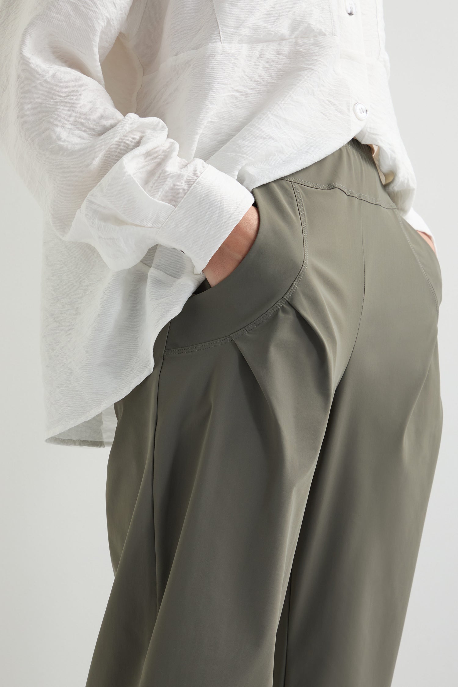 Khaki Tapered Cuff Trouser