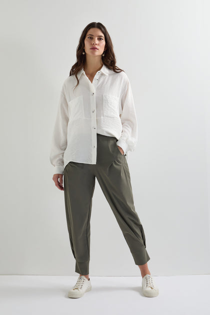 Khaki Tapered Cuff Trouser