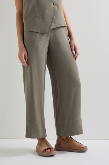 Slit Hem Pull On Trouser