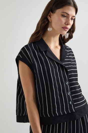 Narrow Stripe Wide Waistcoat