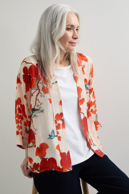 Acer Print Kimono