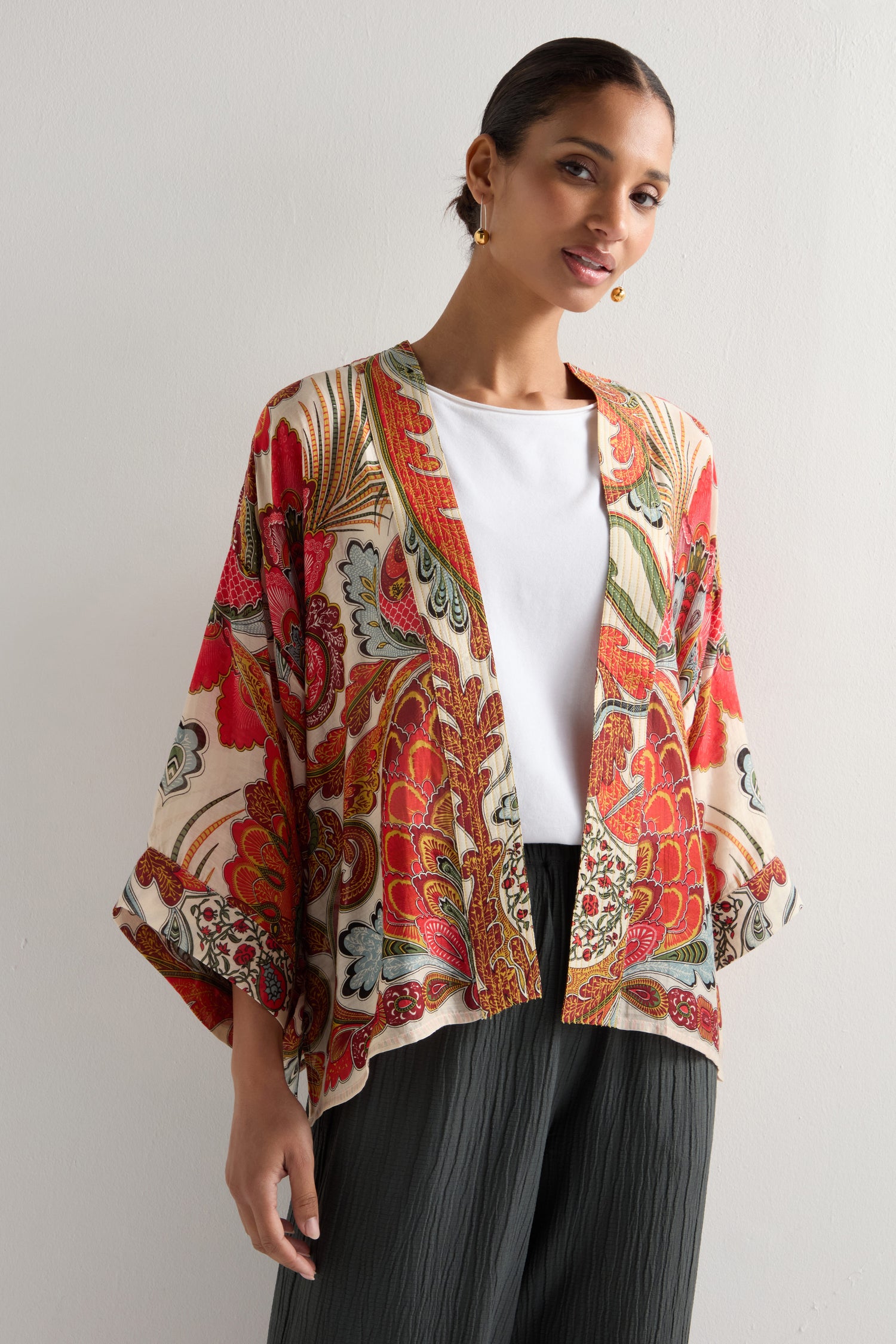 Fiesta Print Kimono