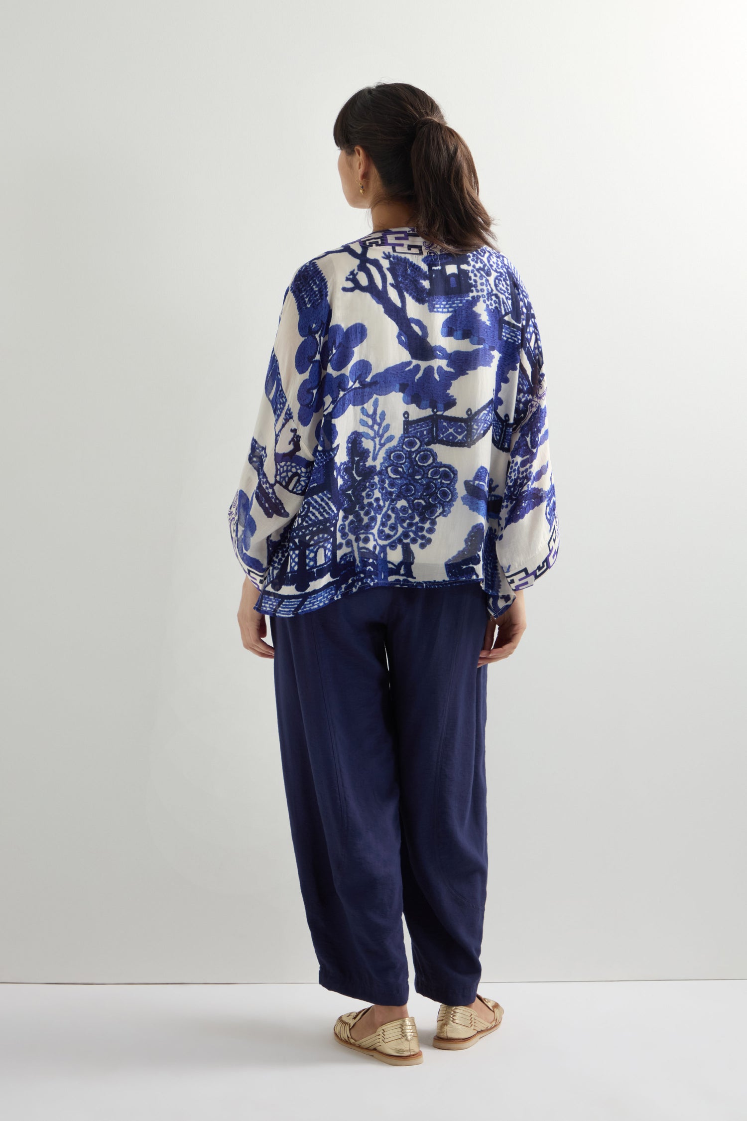 Willow Print Kimono