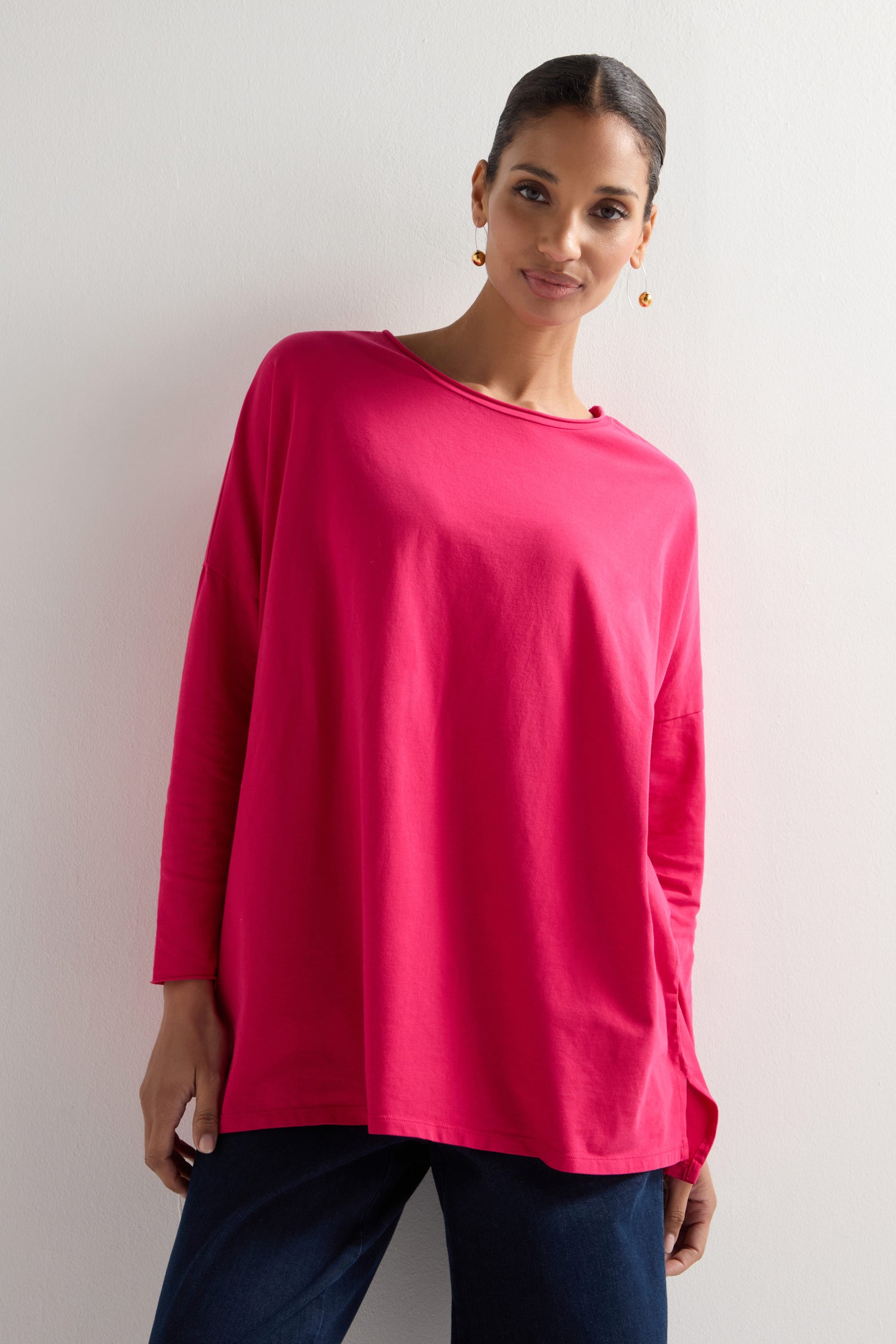 Cotton Jersey Relaxed Top