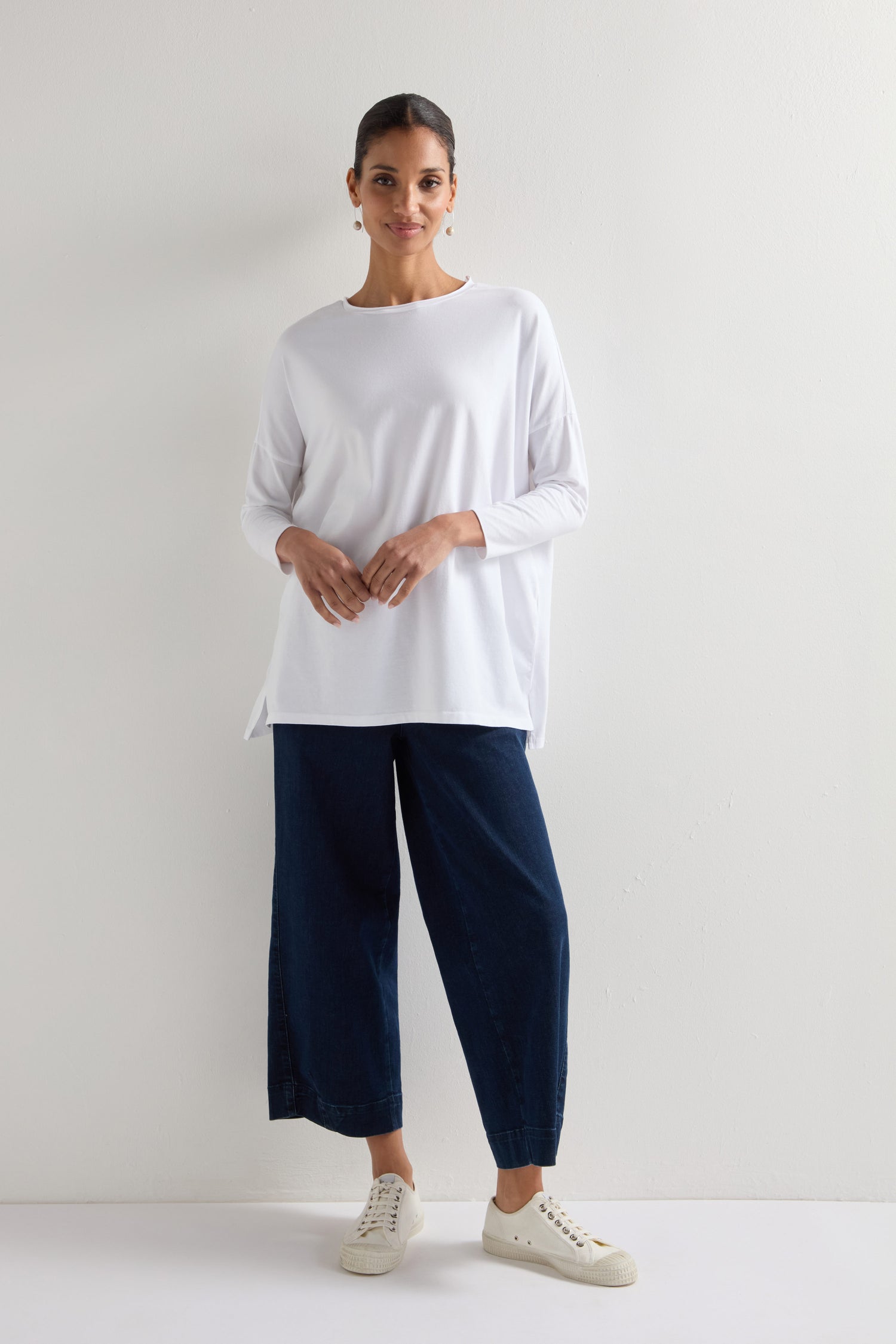 Cotton Jersey Relaxed Top