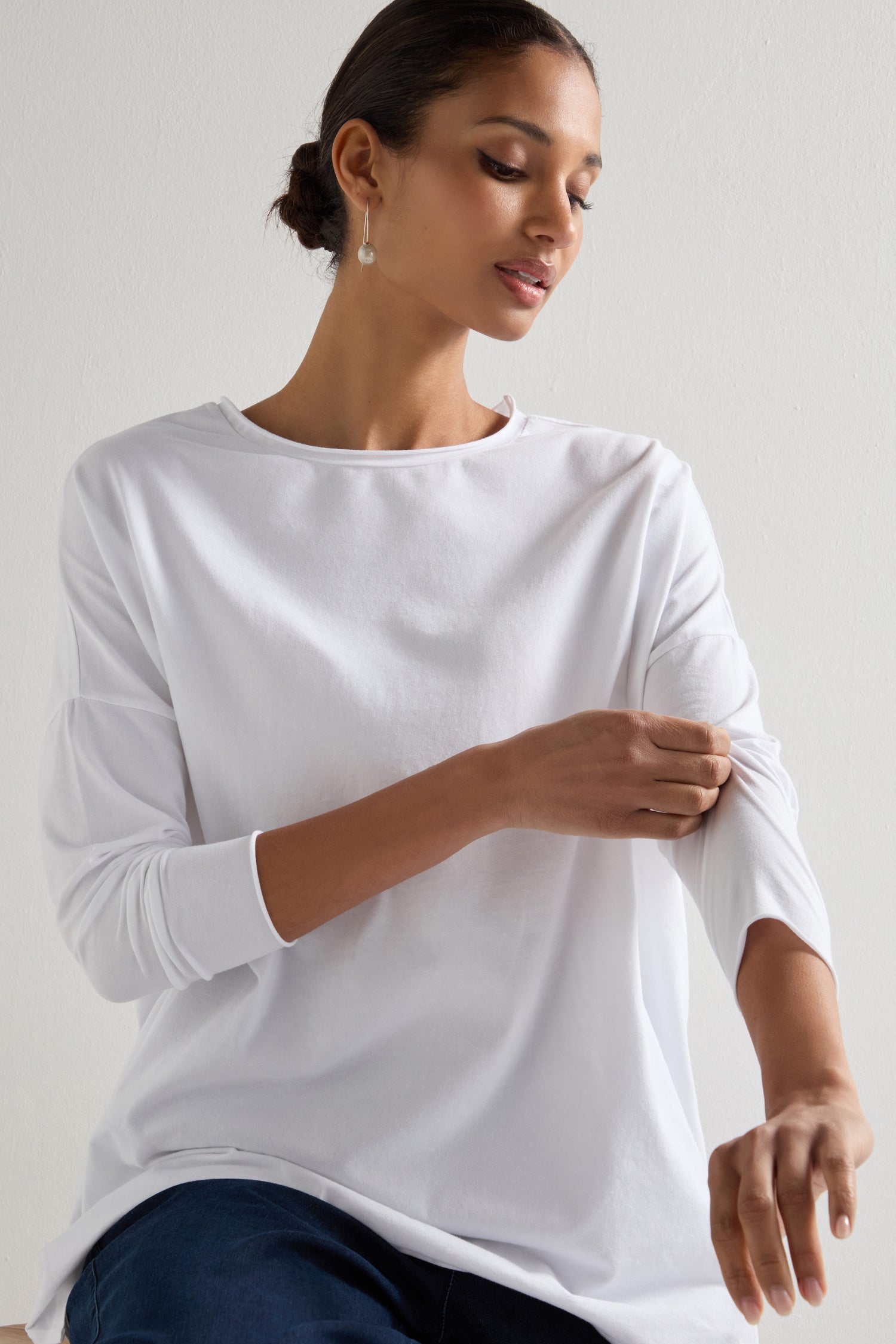 Cotton Jersey Relaxed Top