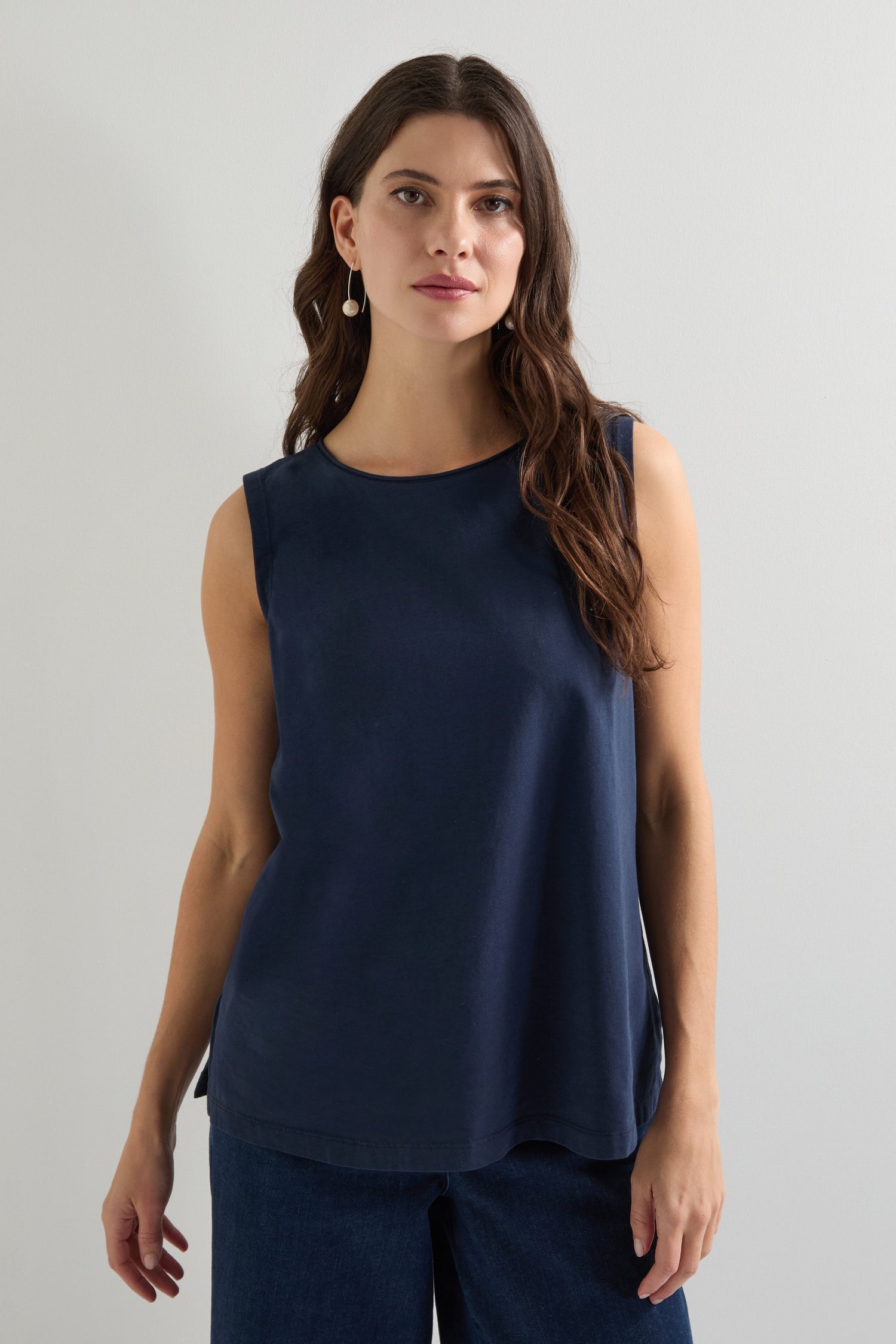 Cotton Jersey Boxy Vest