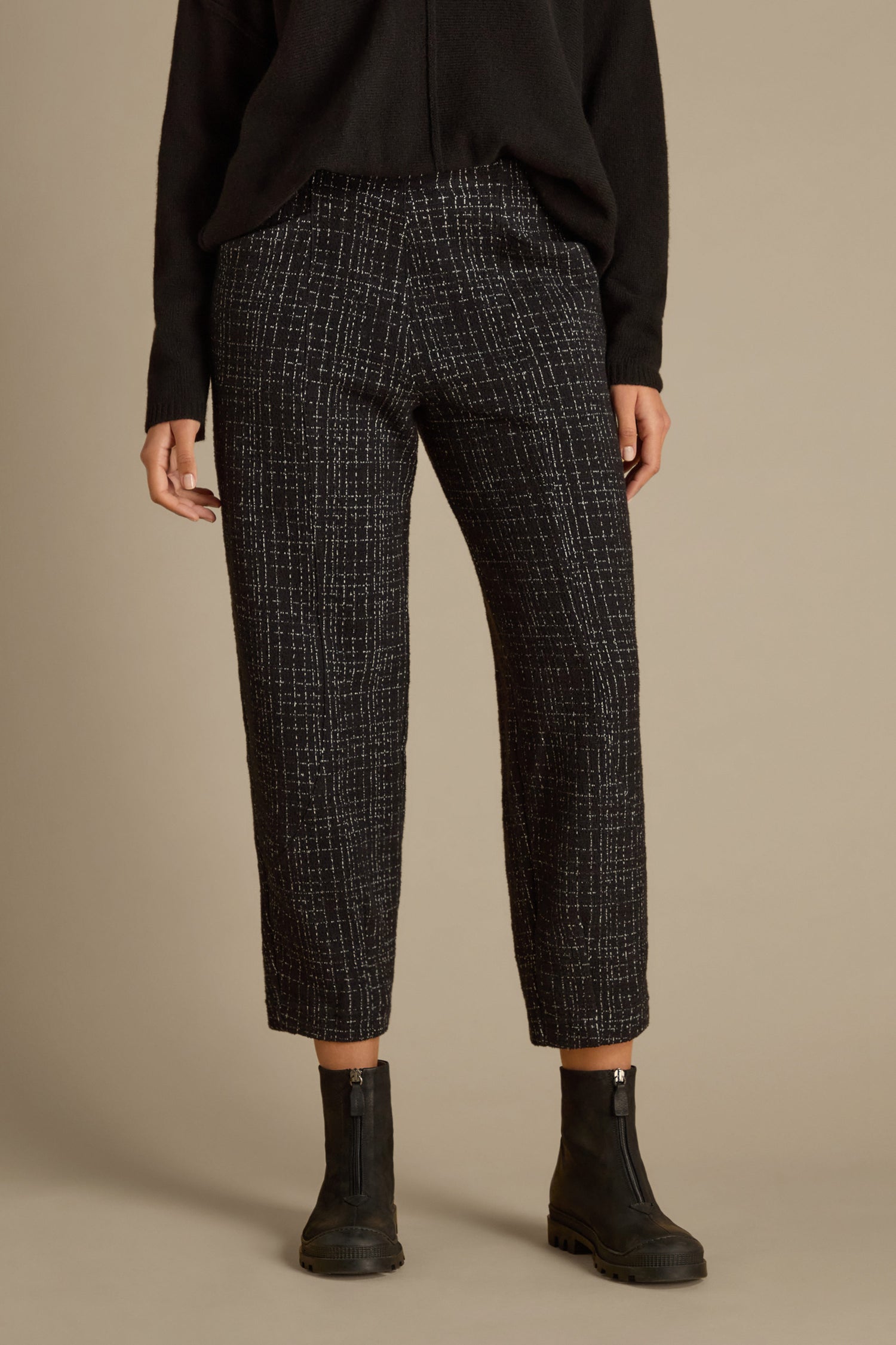 Boucle Cotton Jersey Bubble Trouser