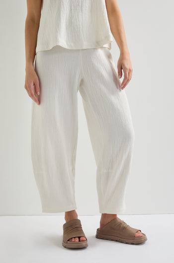 Linen Viscose Bubble Trouser