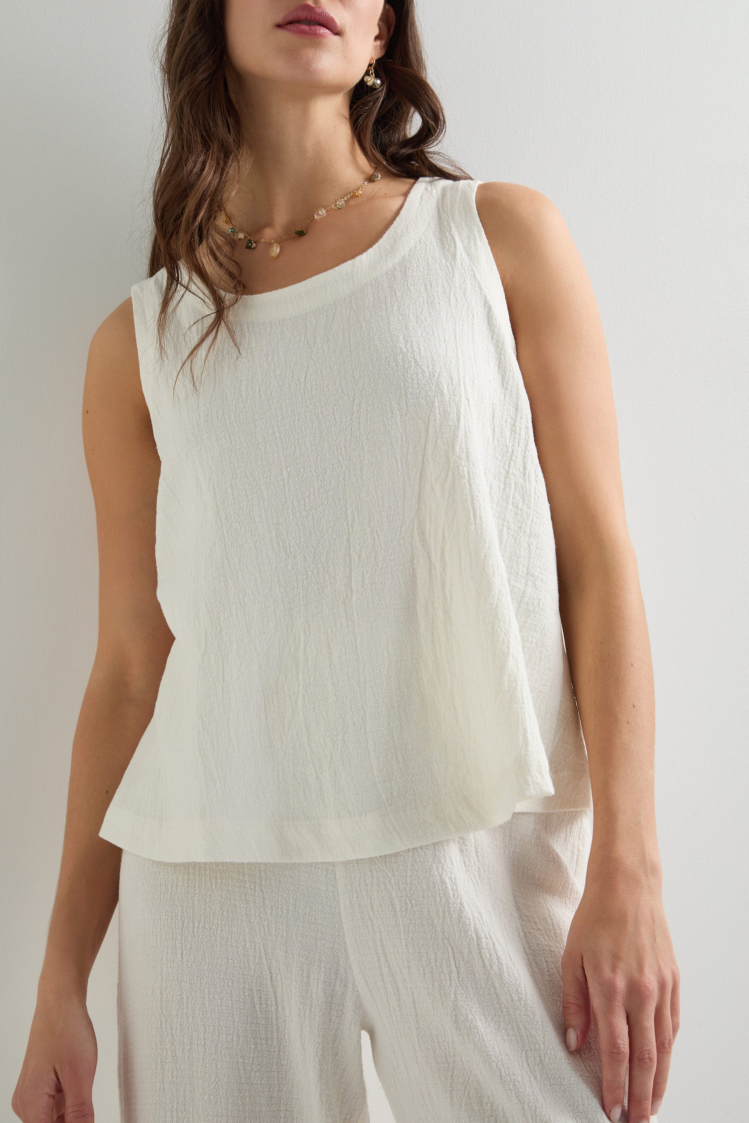 Linen Viscose Vest