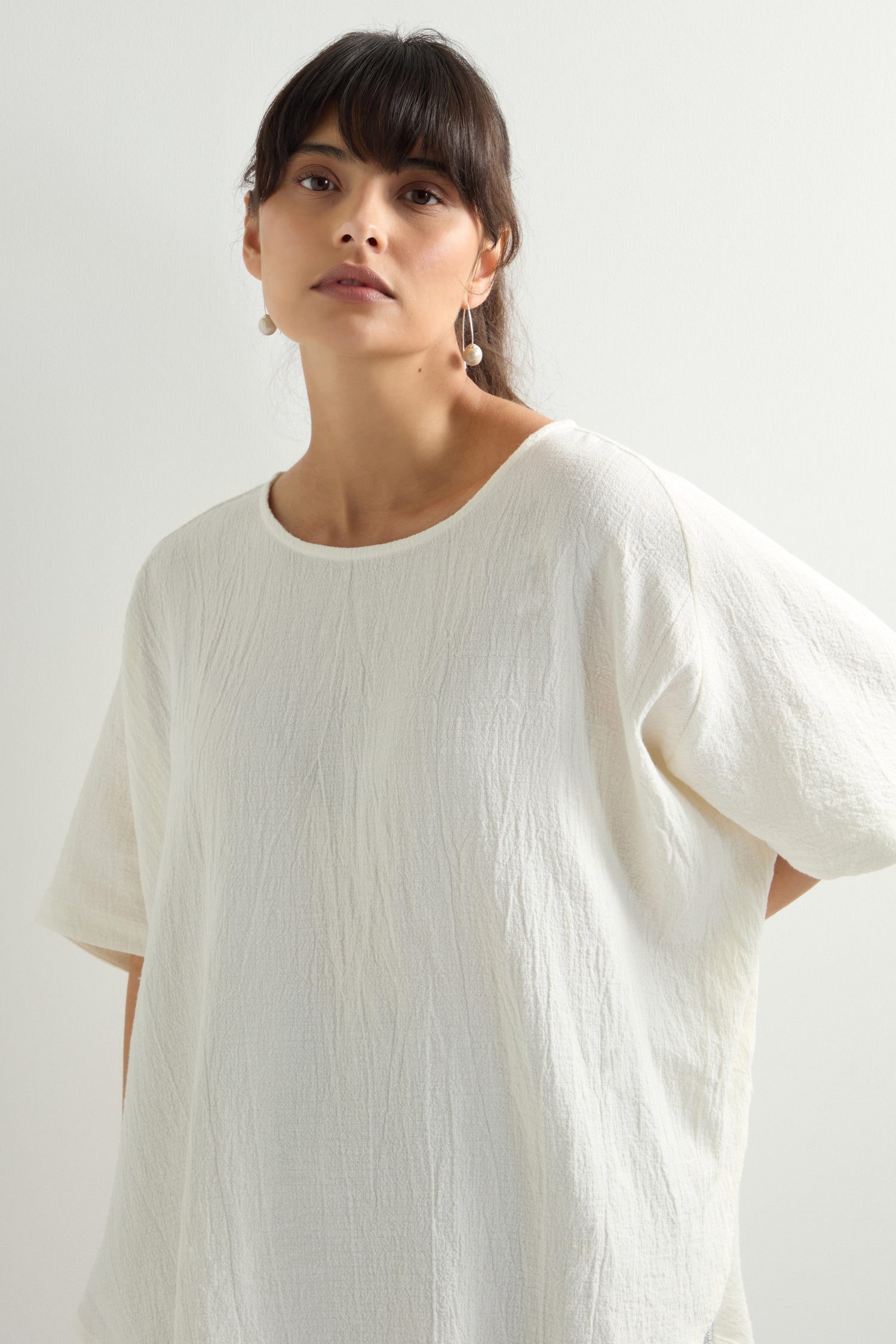 Linen Viscose Relaxed Top