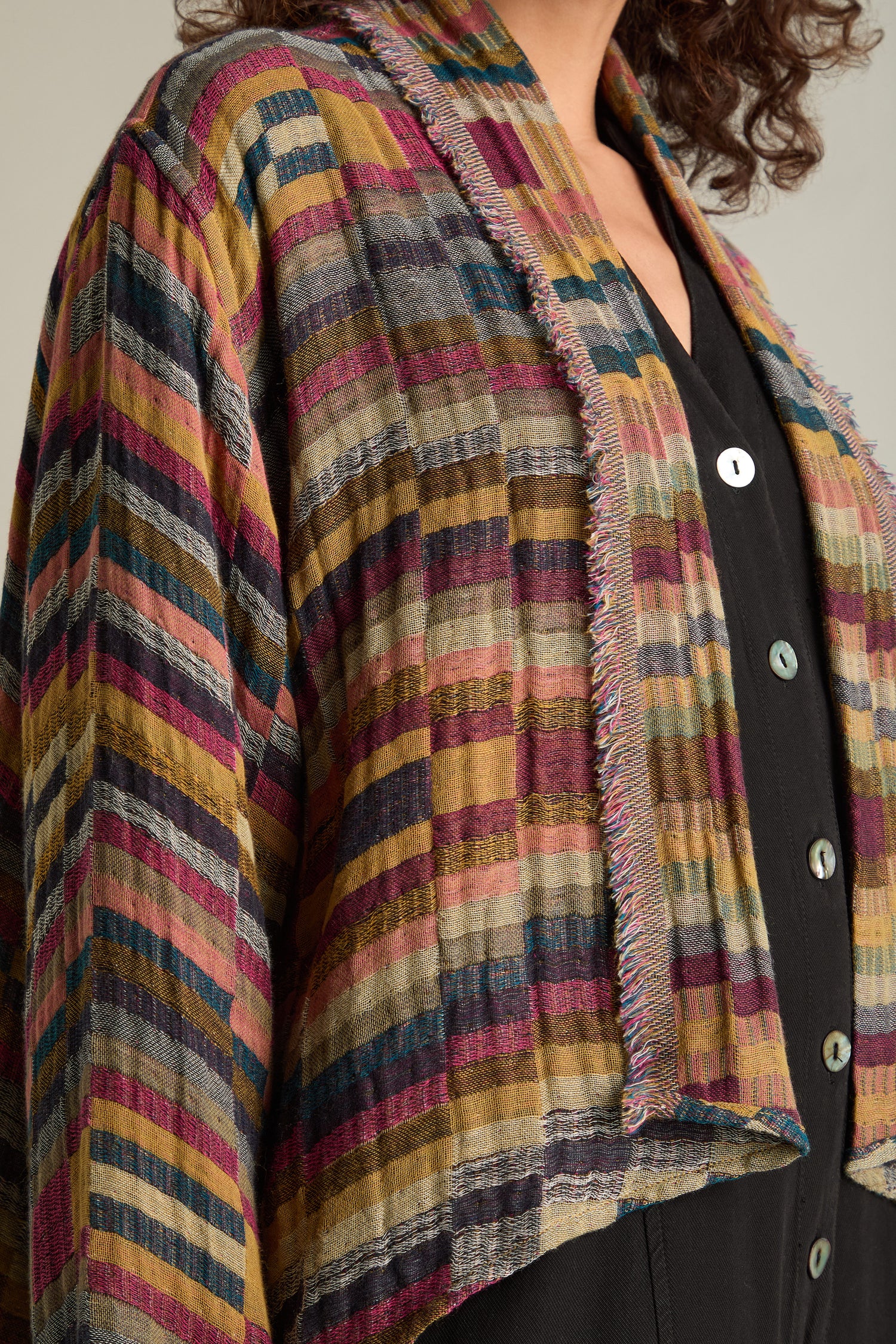 Stitched Check Jacket