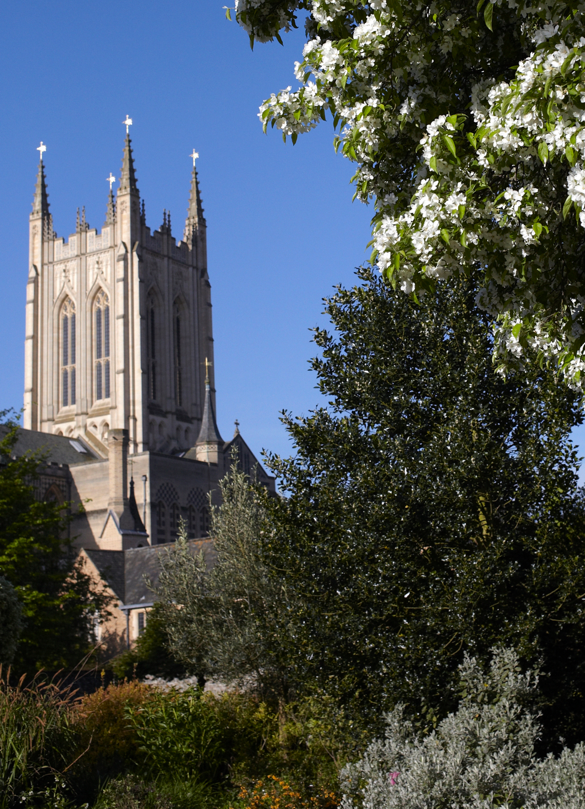 cathedral with flowers